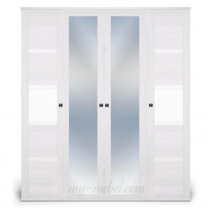 Парма Нео Шкаф 4-х дверный с 2-мя зеркалами (Кураж)